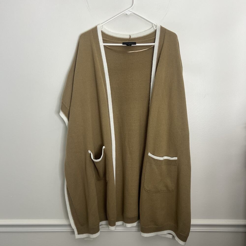 Lane Bryant‎ Women's Open Front Poncho In Color Tannin Size 14/20